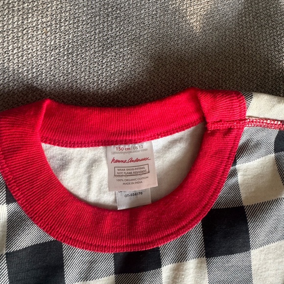 Hanna Andersson Kids Checkered Christmas Pajama Set - Picture 2 of 5